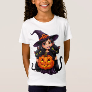 Hexenkatzen Kürbis Halloween 🐈⬛ T-Shirt