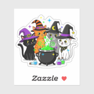Hexenkatzer Halloween Vinyl Sticker