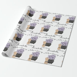 Hexenkessel Halloween-Baby-Party Geschenkpapier