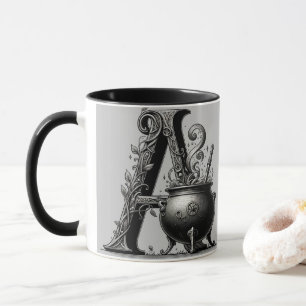 Hexenkessel Hexenbuchstabe A Benutzerdefinierte In Tasse