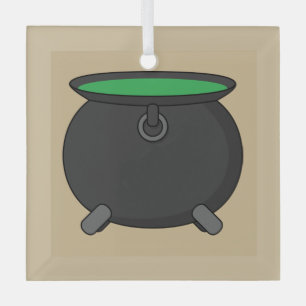 Hexenkessel Ornament Aus Glas