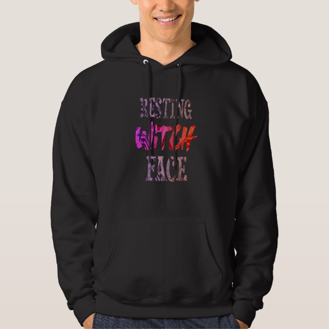 Hexenkleidung Halloween-Meme Hoodie (Vorderseite)