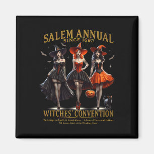 Hexenkongress Halloween Girls Salem Annual S Magnet