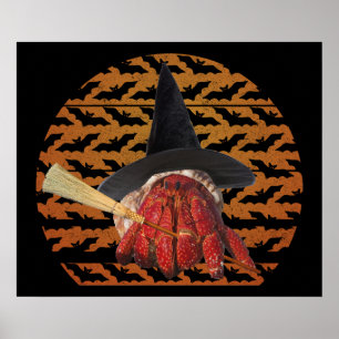 Hexenkrabbe Funny Halloween Hermit Crab Lover Poster