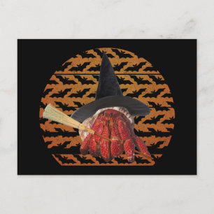 Hexenkrabbe Funny Halloween Hermit Crab Lover Postkarte