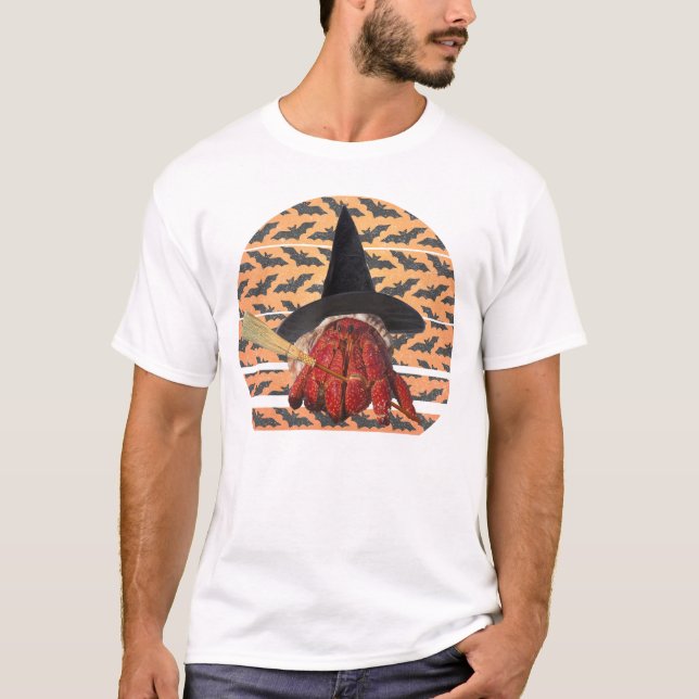 Hexenkrabbe Funny Halloween Hermit Crab Lover T-Shirt (Vorderseite)