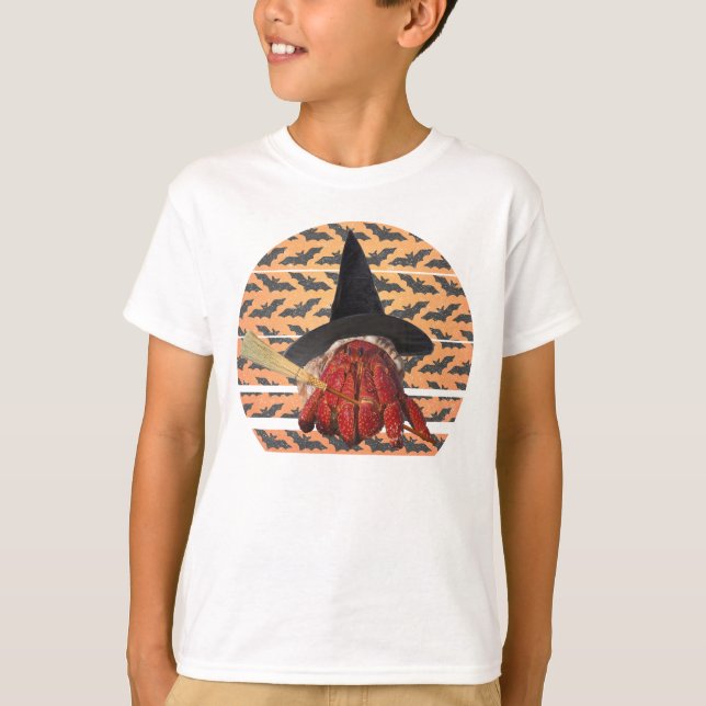 Hexenkrabbe Funny Halloween Hermit Crab Lover T-Shirt (Vorderseite)