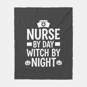 Hexenkrankenschwester Halloween Vektor Design_1 Fleecedecke
