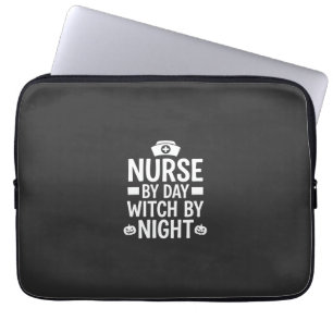 Hexenkrankenschwester Halloween Vektor Design_1 Laptopschutzhülle