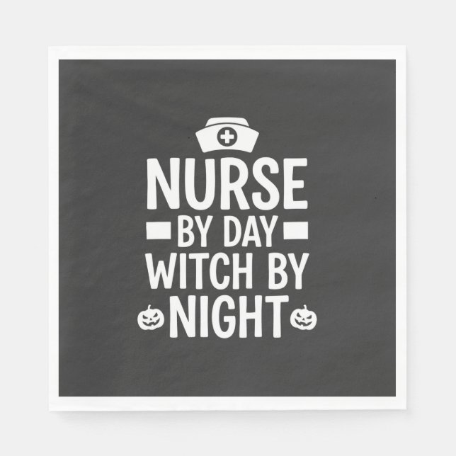 Hexenkrankenschwester Halloween Vektor Design_1 Serviette (Vorderseite)