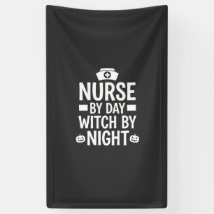 Hexenkrankenschwester Halloween-Vektordesign_1 Banner