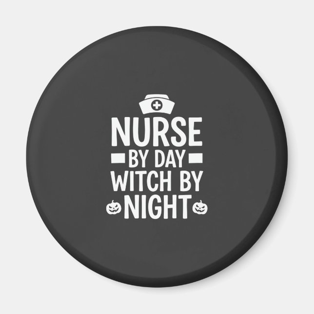 Hexenkrankenschwester Halloween-Vektordesign_1 Magnet (Vorne)