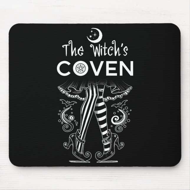 Hexenleder der Hexe, Hexenleder, Hexenleder Hallow Mousepad (Vorne)