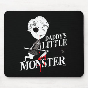 Hexenmädchen Schwarze wütende Katze Daddy Monster Mousepad