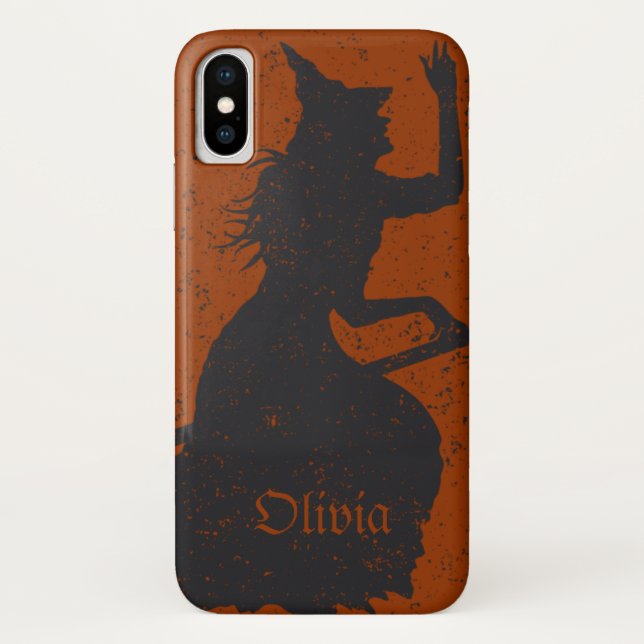 Hexenmagie Grunge Illustration Personalisiert Case-Mate iPhone Hülle (Rückseite)