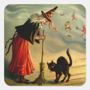 Hexenmagie Quadratischer Aufkleber
