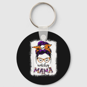 Hexenmama Halloween-Frisur Totenkopf Hexe Mutter L Schlüsselanhänger