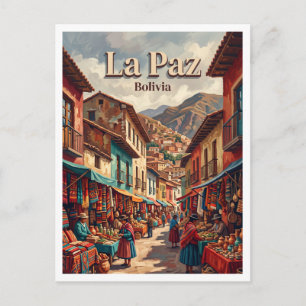 Hexenmarkt La Paz Bolivien Postkarte