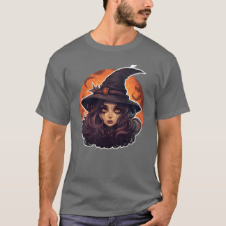 Hexenmeister Halloween Niedliche Freunde T-Shirt