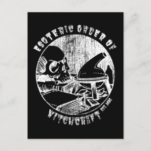 Hexenmeister-Magie-Okkultist Hexenalchemikerin Postkarte