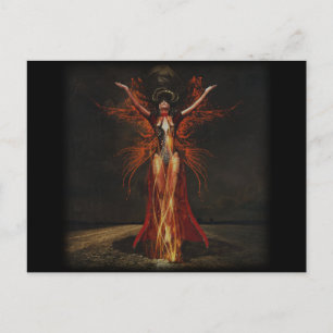 Hexenmeisterin Postkarte