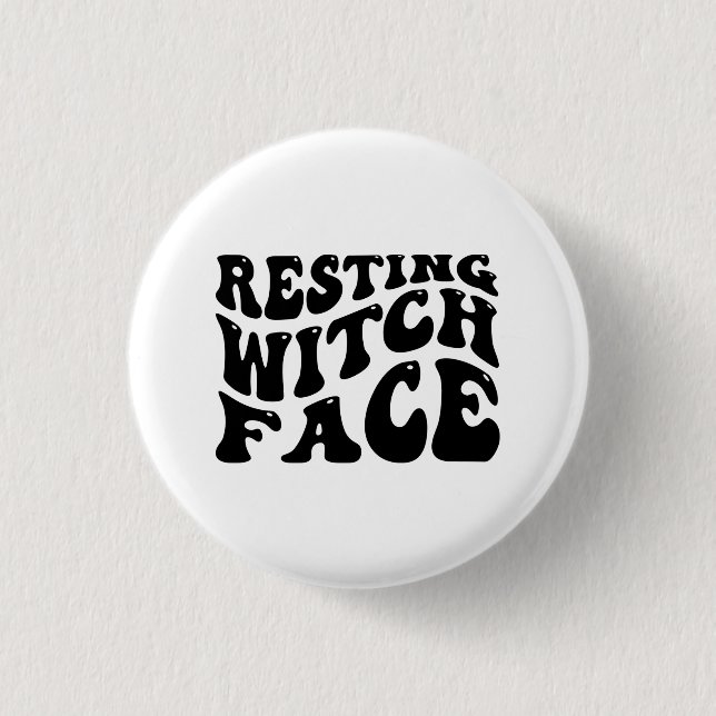 Hexenmeisterschaft an Halloween-Spooky-Beängstigen Button (Vorderseite)