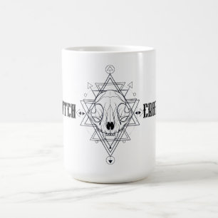 Hexenmeisterschaft Bull Skull Halloween Kaffeetasse