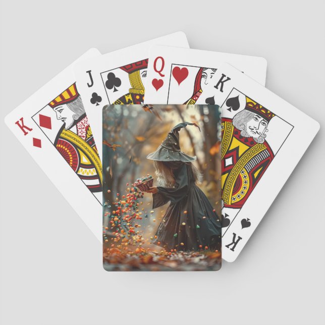 Hexenmilch, bunte Süßigkeiten Spielkarten (Rückseite)
