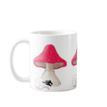 Hexenmuskelschlafen unter Toadstool-Tasse