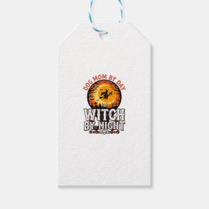Hexenmutter Hund bei Nacht Vintage Halloween-Shirt Geschenkanhänger