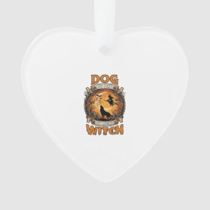 Hexennacht Halloween Wolf Mond Fledermäuse_1 Ornament