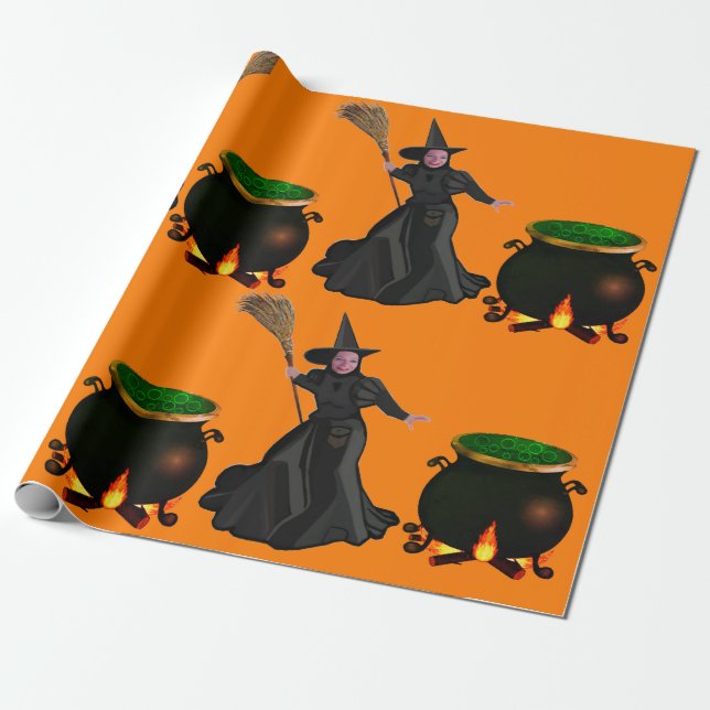 Hexenpapier und Cauldron-Umschlagpapier Geschenkpapier (Ungerollt)