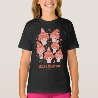 Hexenpilz Boho Süßer Hexenhut Bogen Herbst Kunst T-Shirt