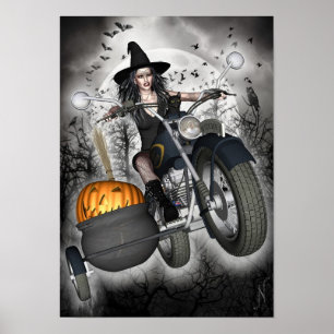 Hexenposter - Bikerwitze Poster