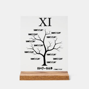 Hexenprozesse Acrylschild