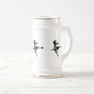 Hexenriding Broom Halloween Thunder_Cove Bierglas