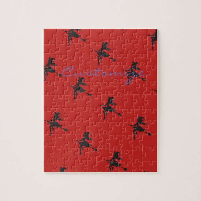 Hexenriding Broom Halloween Thunder_Cove Puzzle (Vertikal)