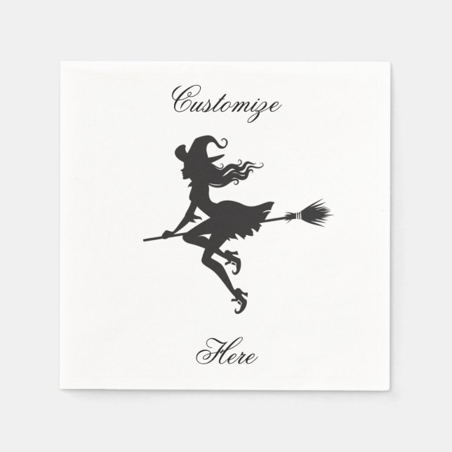 Hexenriding Broom Halloween Thunder_Cove Serviette (Vorderseite)
