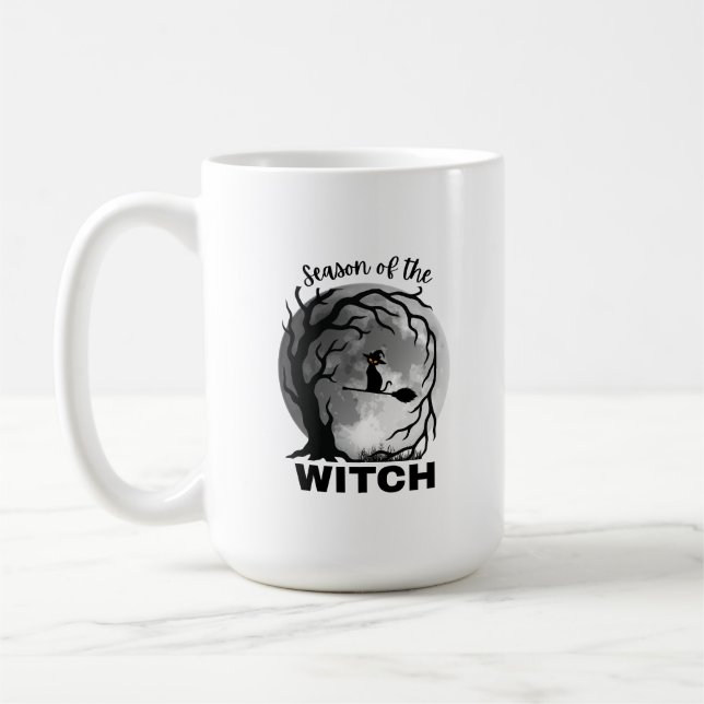 Hexensaison Katze Kaffeetasse (Links)