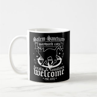 Hexensalem-Heiligtum für Wayward Black Cats 1692 Kaffeetasse