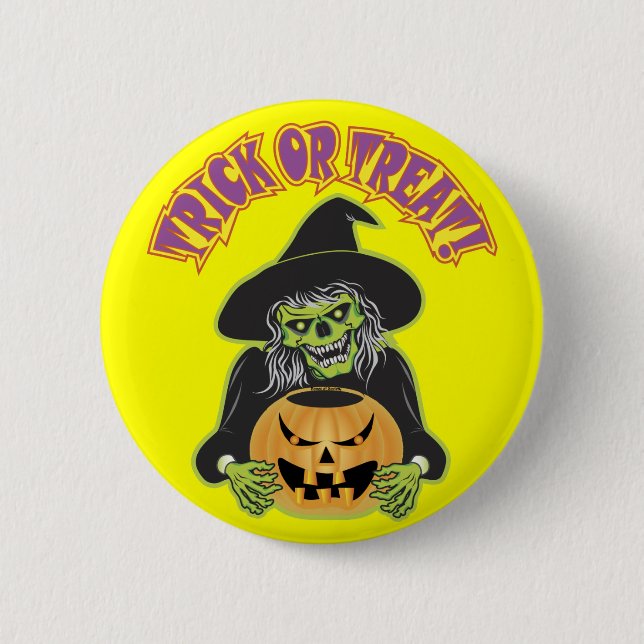 Hexenschädel Button (Vorderseite)
