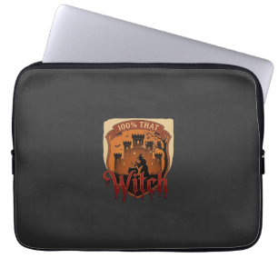 Hexenschloss Kessel Eule Fledermäuse_1 Laptopschutzhülle