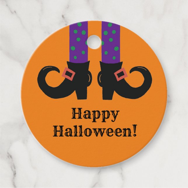 "Hexenschuhe" Geschenkanhänger (Vorderseite)