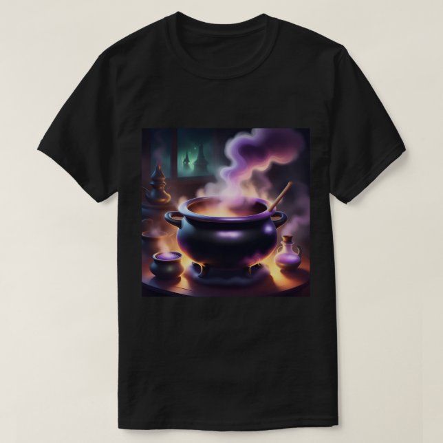 Hexenschwarzer T - Shirt (Design vorne)
