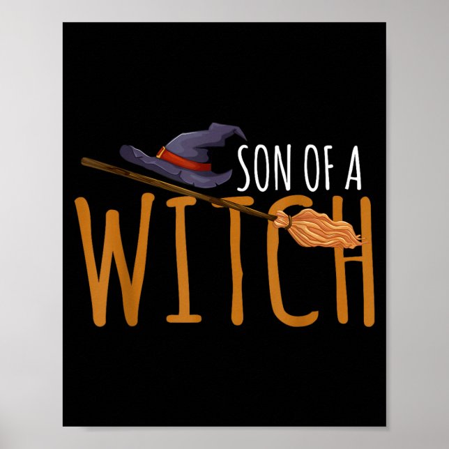 Hexensohn-Halloween-Hut  Poster (Vorne)