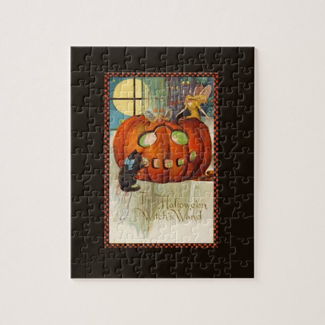 Hexenstab Halloween Puzzle (Vertikal)