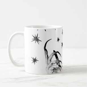 Hexensterne: Halloween-Nacht-Hintergrund Kaffeetasse