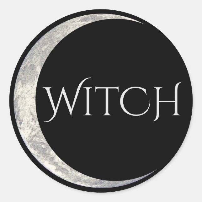 Hexensticker Runder Aufkleber (Vorderseite)
