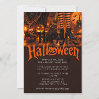 Hexenstiefel Besen Jack O Lantern Halloween