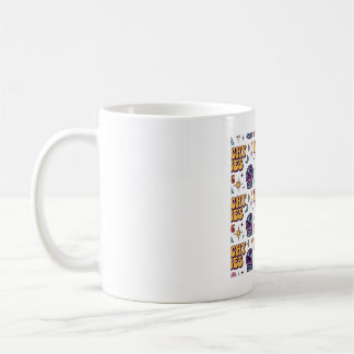 Hexenstimmung Retro-Halloween-Typografie-Muster Kaffeetasse